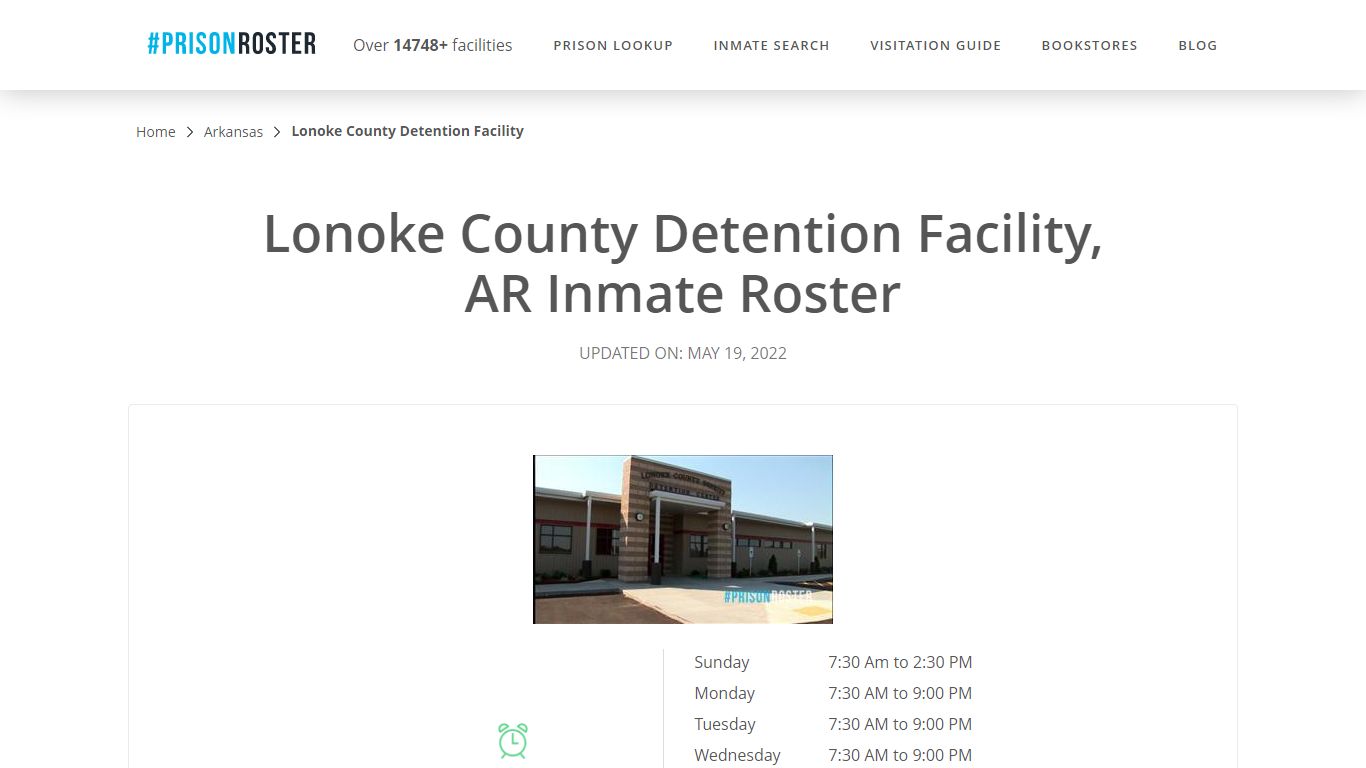 Lonoke County Detention Facility, AR Inmate Roster